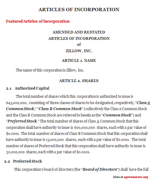 Writing and Filing the Articles of Incorporation