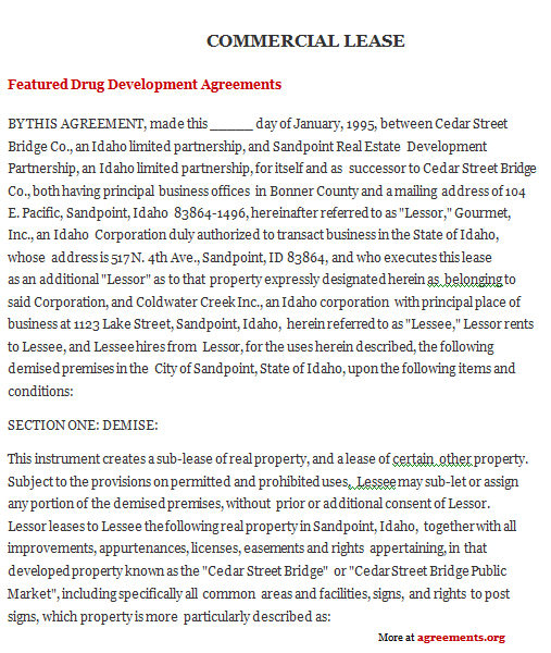 Download Idaho Lease Agreement Template
