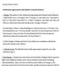 Settlement Agreement and Mutual General Release